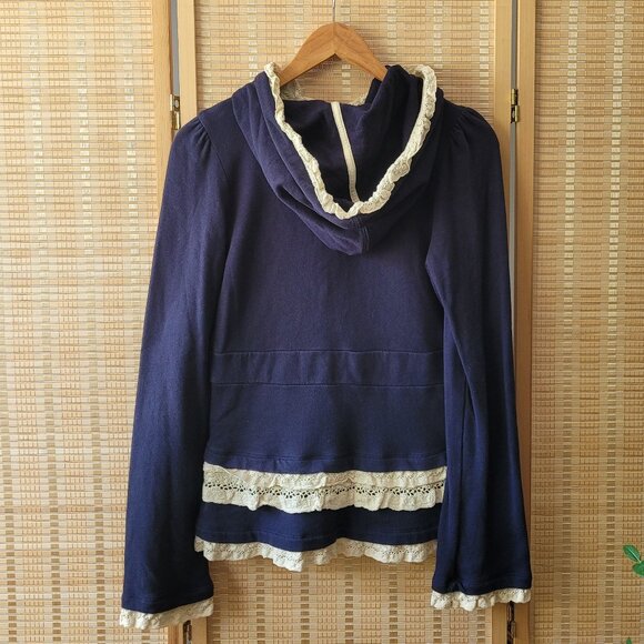 ELOISE ANTHROPOLOGIE Navy Hoodie - Picture 4 of 4
